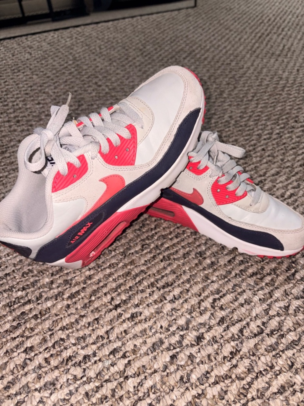 Nike Women's Air Max Sneakers White, Pink, Navy